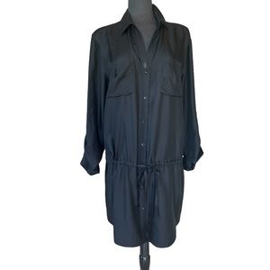 Banana Republic Heritage Silk Drop Waist Drawstring Waist Shirt Dress Women’s 14